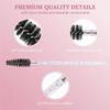 100 Black Disposable Eyelash Brushes view 2