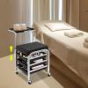 Manicure Storage Cart with 4 Universal Casters, Tool Organizer, and 100 kg Capacity view 3