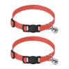 Persimmon Kitten Collar with Metal Bell, Lightweight, for Small Dogs, 2 Pack view 1