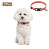 Persimmon Kitten Collar with Metal Bell, Lightweight, for Small Dogs, 2 Pack view 2