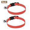 Persimmon Kitten Collar with Metal Bell, Lightweight, for Small Dogs, 2 Pack view 3