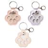 WUFKOP 3-Piece Set of Leather Dog Paw Keychains, Pet Hair Keepsake Charms for Deceased Pets view 1