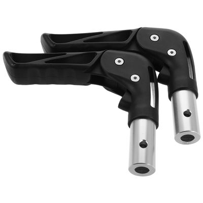 Folding Handle Grips for Wheelchairs, 22 mm, 1 Pair, Plastic and Metal