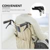 Folding Handle Grips for Wheelchairs, 22 mm, 1 Pair, Plastic and Metal view 3