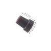 GARVALON 12-Piece Rubber Tips for Walking Sticks, Black view 2