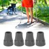 Cryfokt Rubber Crutch Tips, 4-Pack Replacement Tips for Forearm Crutches view 2
