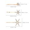 Hohopeti 5-Pack Gold-Tone Alloy Rhinestone Star Hair Clips for Women view 2