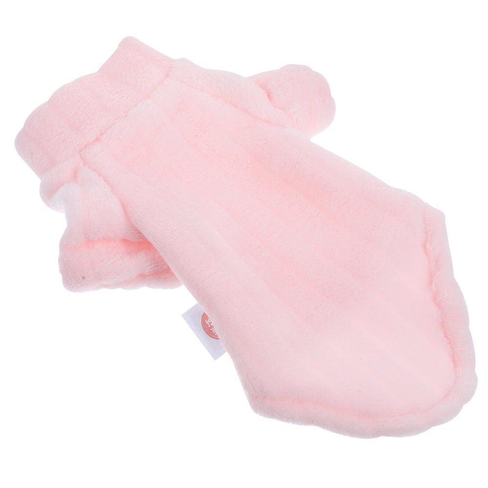 RUNROTOO Pink Winter Coat for Cats and Dogs with High Collar