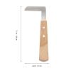 iplusmile 2-Piece Hoof Care Set for Horses and Cattle with Carbon Steel Blades and Wooden Handles view 2