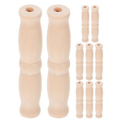 Yardenfun 10-Pack Wooden Handles, 1.8 x 8 cm