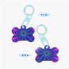 Psychedelic Acrylic Photo Print Dog Bone Ornament, Pet Ornament Keychain, Gift Packaging for Animal Lovers view 3