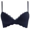 Uwdiohq V Push-Up Wireless Bra for Women, Lace Bustier, Black, Size 32 view 1