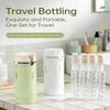 4-in-1 Refillable Travel Dispenser, 4-Pack of 30 ml Bottles, Green view 2