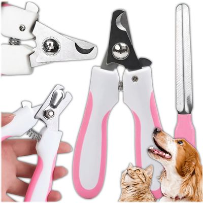 KRUMAD Nail Clipper for Dogs and Cats with Nail File