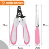 KRUMAD Nail Clipper for Dogs and Cats with Nail File view 2