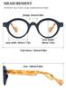 VEVESMUNDO Round Retro Blue-Light-Blocking Reading Glasses, +2.0, Blue & Leopard Print view 2