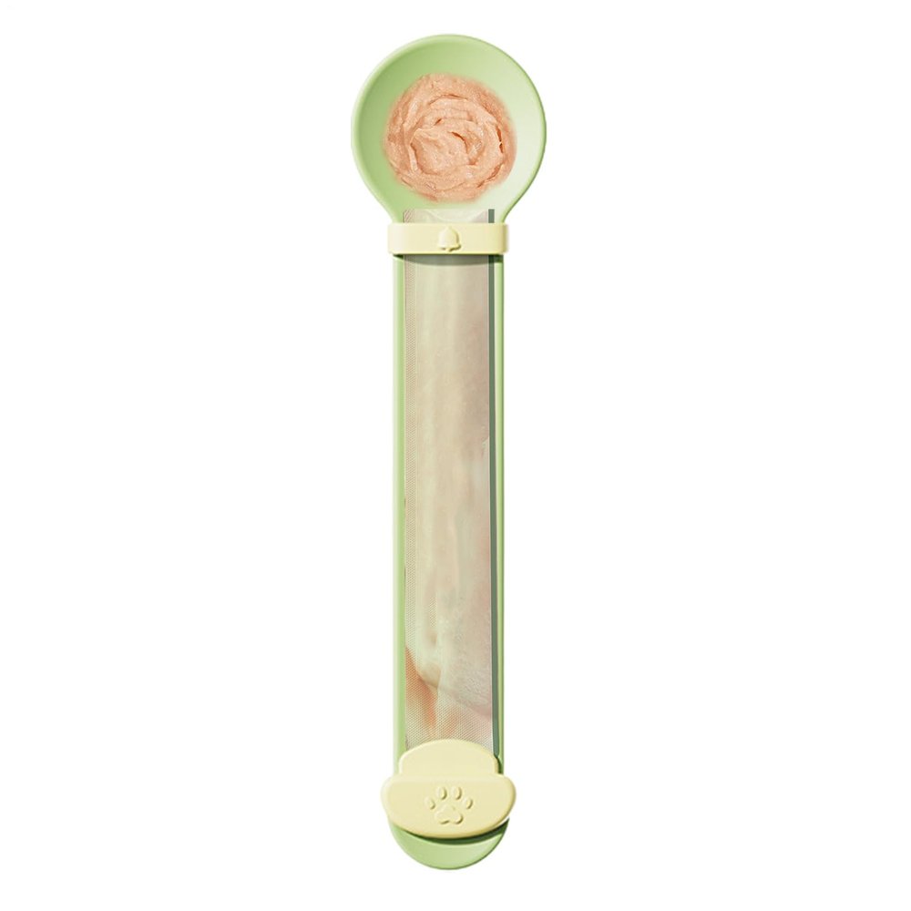 Lickable Cat Snack Spoon, Portable Wet Food Dispenser