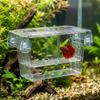 QWORK Aquarium Fry Breeding Box, 127 × 30 × 51 mm, with 2 Suction Cups view 3