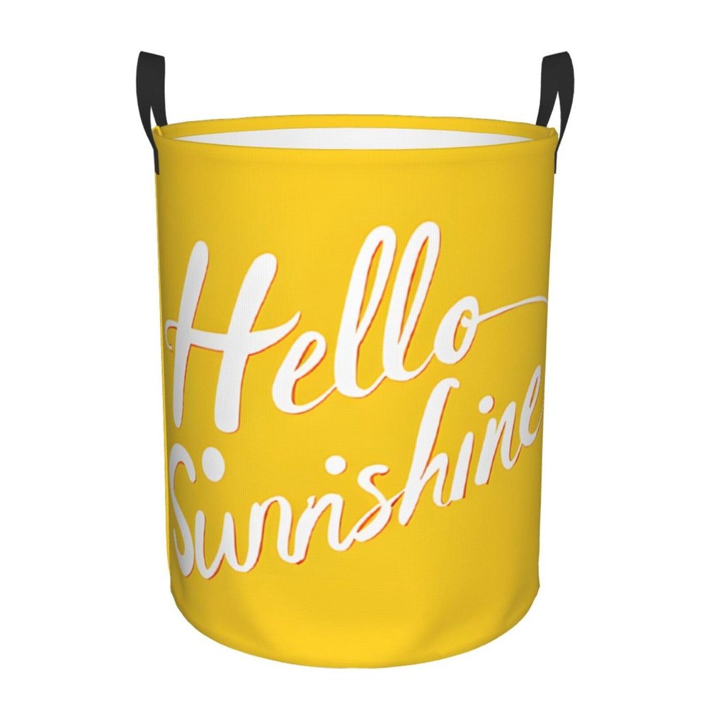 Toy Basket 40 x 50 cm with “Hello” Print