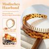 Cosblisvia 3-Pack Tortoiseshell Zigzag Headbands view 3