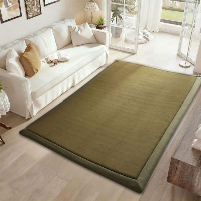 RZUMXOPY Baby Crawling Mat, Thick Foam Play Mat, 60 x 200 cm, Olive Green