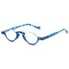 VEVESMUNDO Half-Moon Reading Glasses with Blue-Light Filter, Half-Rim Plastic Frame, +1.0 (1 pc, Blue) view 1