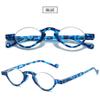VEVESMUNDO Half-Moon Reading Glasses with Blue-Light Filter, Half-Rim Plastic Frame, +1.0 (1 pc, Blue) view 3