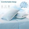 Summer Ice Silk Pillowcase, Solid Color, Breathable and Cooling, Machine Washable, Pink, 1 PC view 4