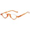 VEVESMUNDO Half-Moon Reading Glasses with Blue-Light Filter, Semi-Rimless Plastic Frame, +3.5, Orange, 1 Pc. view 1