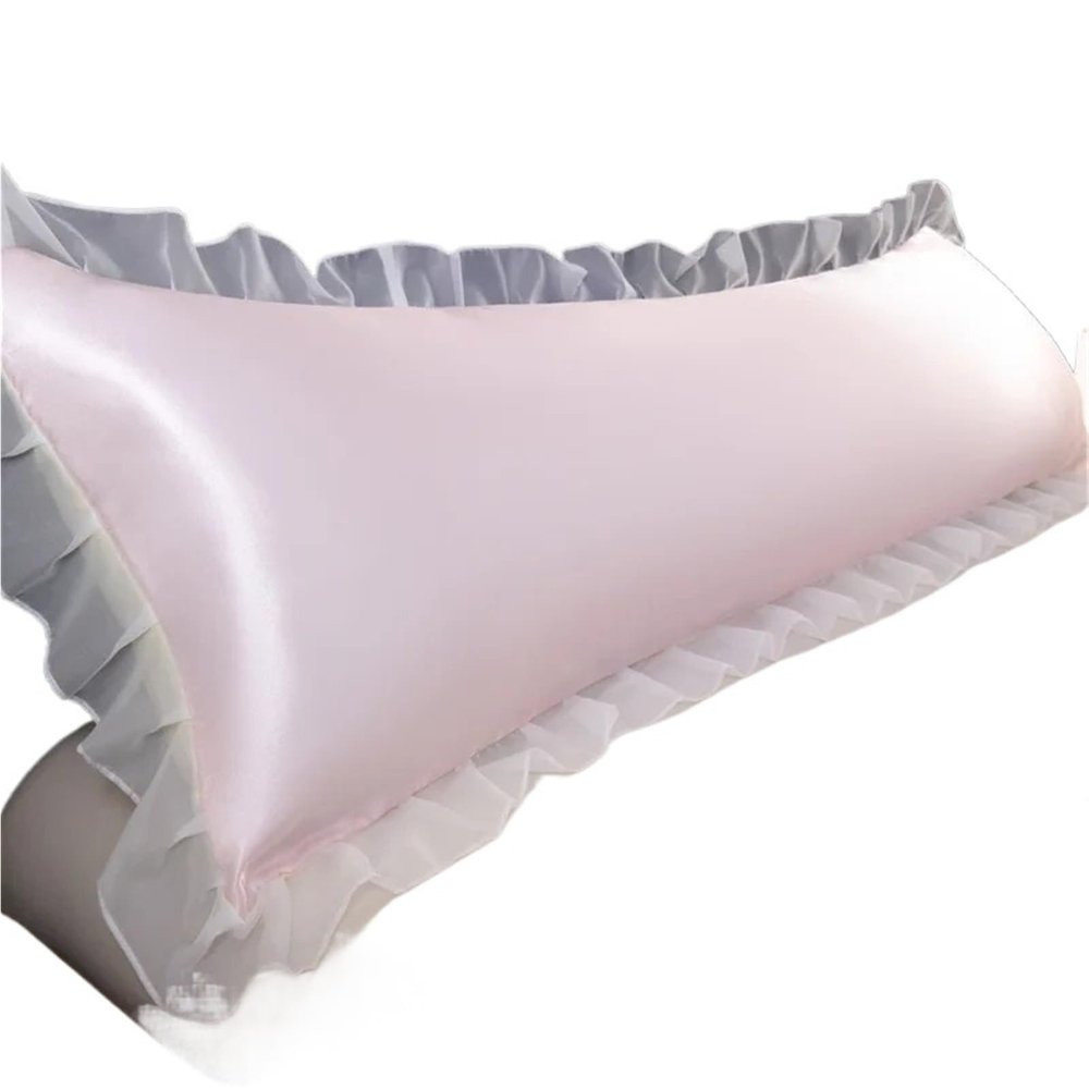 Princess Wind Summer Ice Silk Pillowcase, Double Pair, Extended Inner Tank Cover