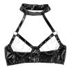 Women's Sexy Patent-Look Lingerie Outfit view 1