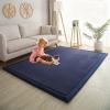 RZUMXOPY Baby Crawling Mat, Thick Foam Play Mat, 160 x 180 cm, Dark Blue view 2