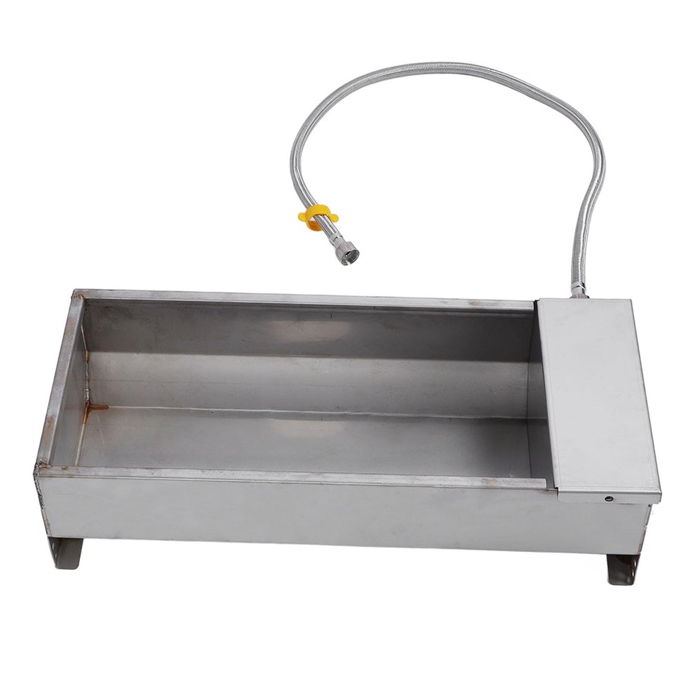 OVAQUIXI Automatic Livestock Water Trough, Self-Filling Stainless Steel Water Bowl