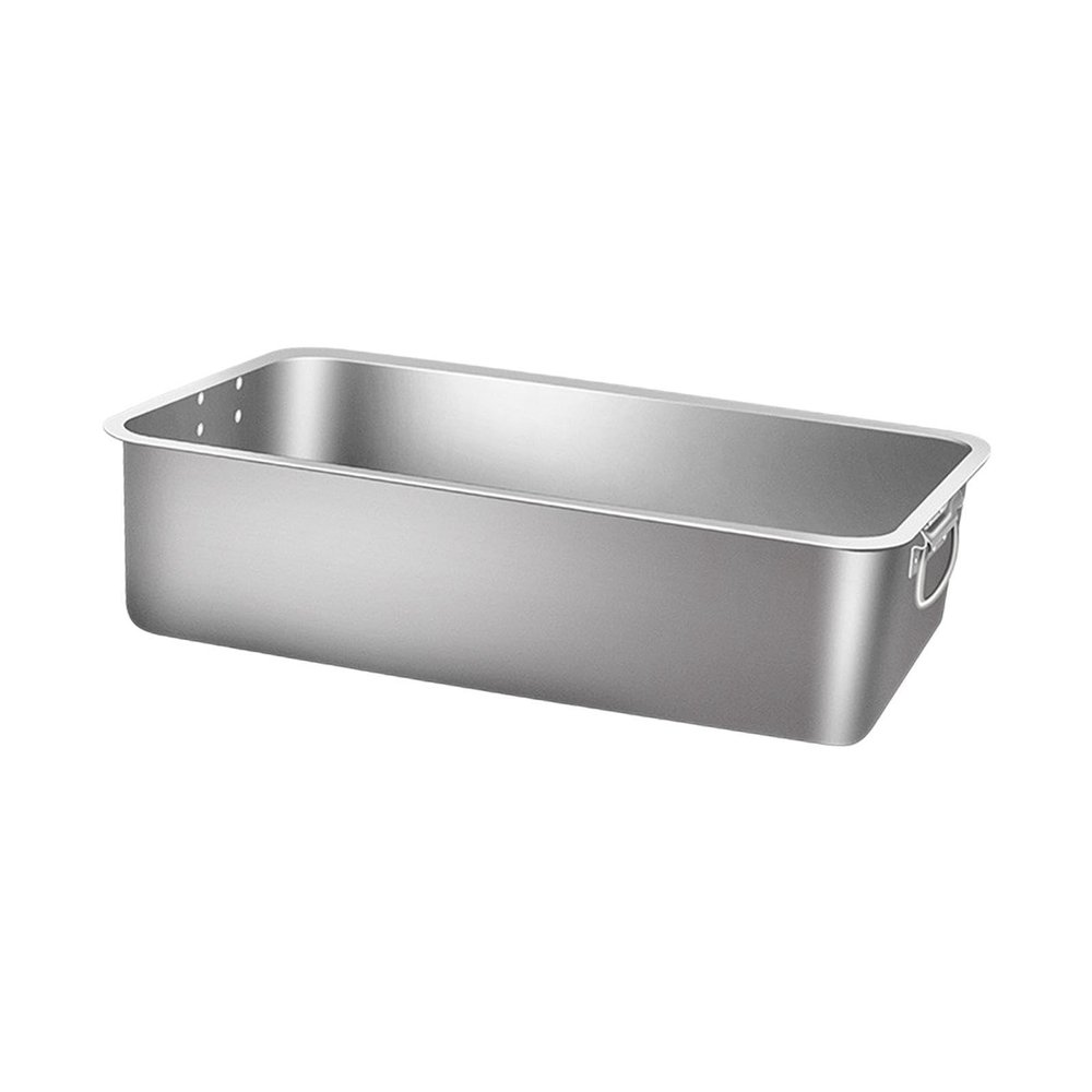 drburpily Open-Top Cat Litter Box with Handles, for Indoor Cats, 40 x 30 x 10 cm, Silver, 36 x 27 x 10 cm