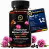 Shilajit plus+ Women's Edition Premium Balance & Energy Complex for Women | Shilajit, Red Clover & Chasteberry | Vitamins & Minerals | Vegan | Developed in Switzerland | 60 Capsules view 1