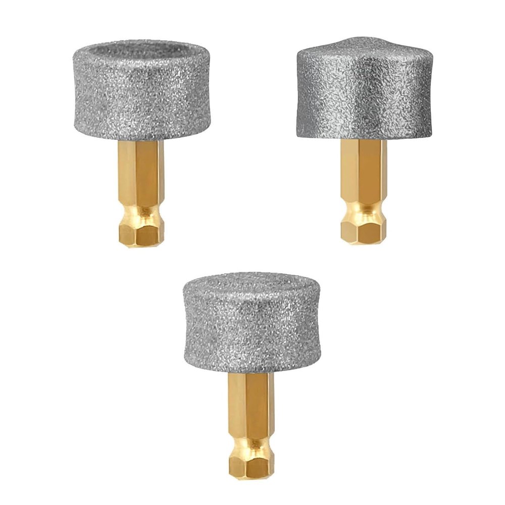 LightBeacon 3-Piece Dog Nail Grinder Replacement Heads, 60/80/120 Grit, for Casfuy Grinders