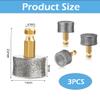 LightBeacon 3-Piece Dog Nail Grinder Replacement Heads, 60/80/120 Grit, for Casfuy Grinders view 3
