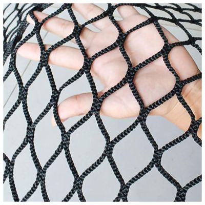 Safety Net, Climbing Net, Balcony Safety Net, Rope Net, Stair Railing and Pet Net, Knotless Polyester (1.5 x 5 m, Black)