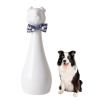 Duuclume Duulume Large Ceramic Pet Urn with Interchangeable Bow, Handmade Memorial for Dogs and Cats, Leakproof, Dust-Free (White) view 1