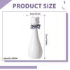 Duuclume Duulume Large Ceramic Pet Urn with Interchangeable Bow, Handmade Memorial for Dogs and Cats, Leakproof, Dust-Free (White) view 2