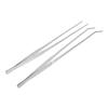 Alipis 2-Pack Long Feeding Tongs for Reptiles, Straight and Curved Metal Tweezers for Aquariums and Terrariums, 20 cm view 1