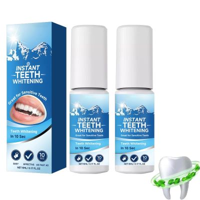 Instant Tooth Whitening Paint, Fast-Acting Enamel Coating (2, Large)