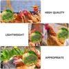 SEWACC Hanging Chicken Feeding Net Bag with Fruit and Vegetable Fork view 3