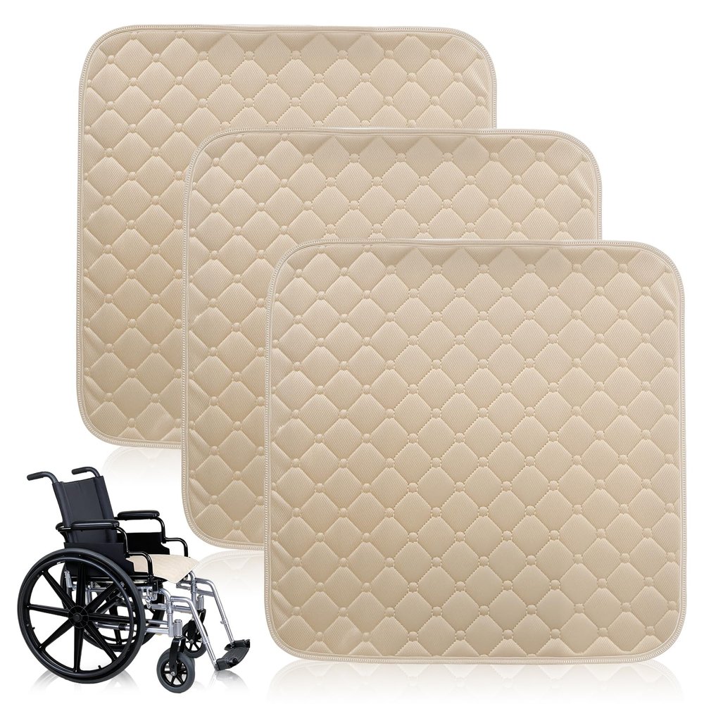 Washable Reusable Incontinence Seat Pads, 50 x 50 cm, 3-Pack