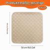 Washable Reusable Incontinence Seat Pads, 50 x 50 cm, 3-Pack view 2