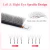 NAGARAKU Flying 3D W Lashes 0.07 C 09 mm Pre-Made Fans, Matte Black view 4