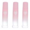WOONEKY 10 ml Heart-Shaped Glass Roll-On Bottles, 3-Pack, Pink view 1