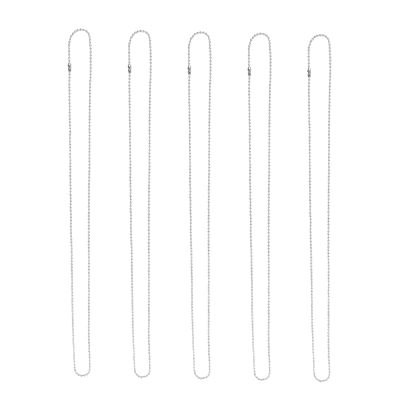 GLEAVI 5-Pack Dog Tags Ball Chain in Durable Alloy
