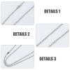 GLEAVI 5-Pack Dog Tags Ball Chain in Durable Alloy view 3
