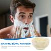 Jade Shaving Soap Bowl, Small Non-Slip Bowl, Light Green view 3
